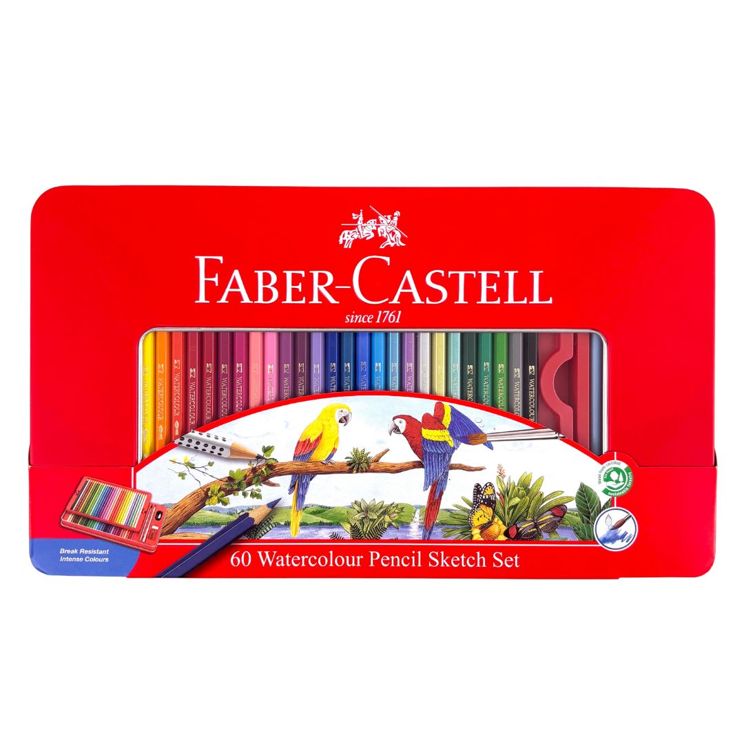 60 Watercolour Pencils Sketch Set